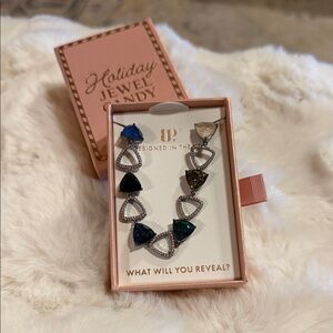 Holiday Jewel Candy Blue and Silver Bracelet